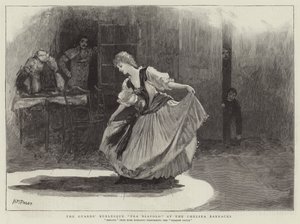 De Burleske Fra Diavolo van de Wacht in de Chelsea Barracks